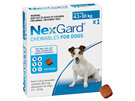 1pk NEXGARD chew for dogs 4.1-10 kg