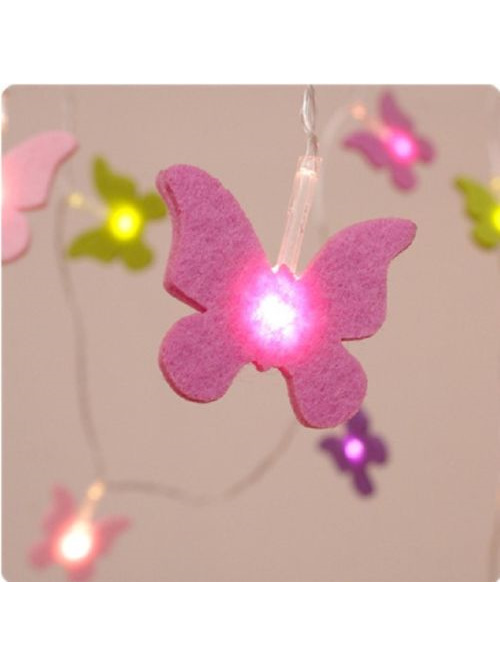 3m Butterfly Battery Operated String Fairy Lights - White - Party Lights Company