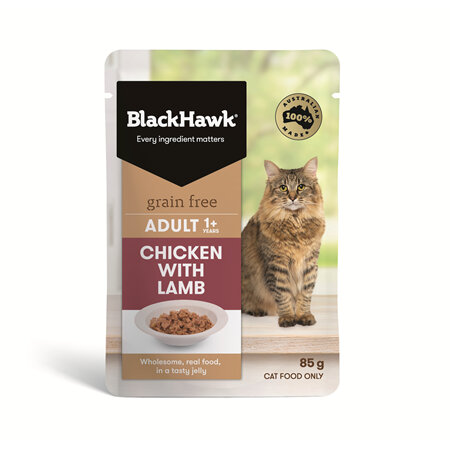 Black Hawk Cat Chicken/Lamb 85g