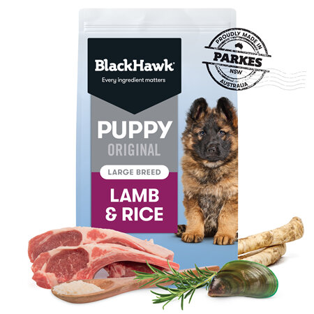 Black Hawk Puppy Food for Large Breeds - Original Lamb and Rice