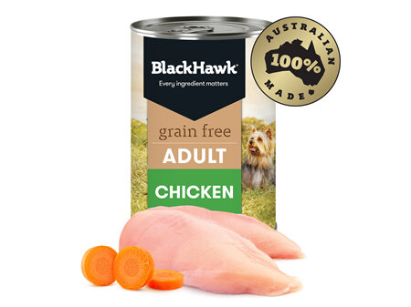 Black Hawk Wet Grain Free Chicken 400gm