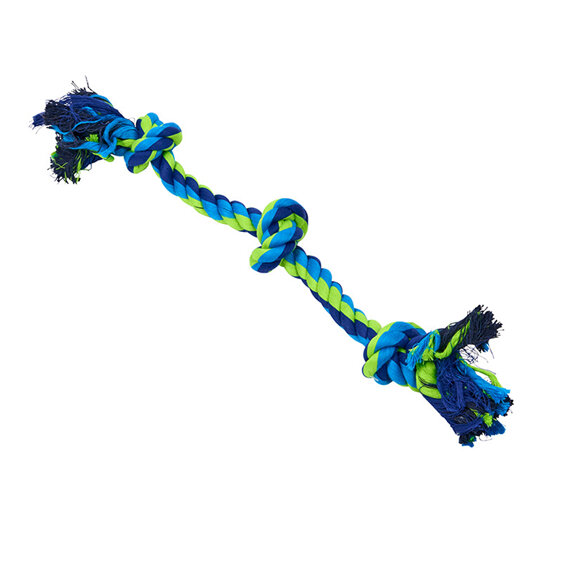 BUSTER Colour Dental Rope Dog Toy Blue/Lime