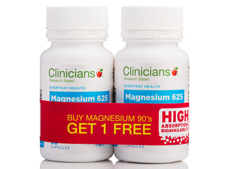 CLINICIANS MAGNESIUM CAPS 90 Buy 1 Get 1 Free
