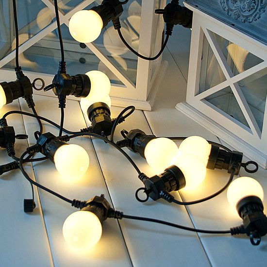Connectable Vintage Festoon LED Lights 5m - Warm White - Party Lights Company