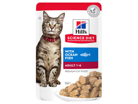 Hill's Science Diet Adult Ocean Fish Pouches Cat Food