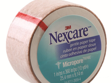 Nexcare Gentle Paper Tape Tan 25Mm X 9.1M