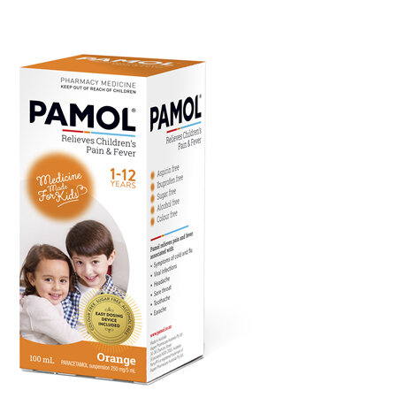 PAMOL® All Ages Orange Colourfree 100mL