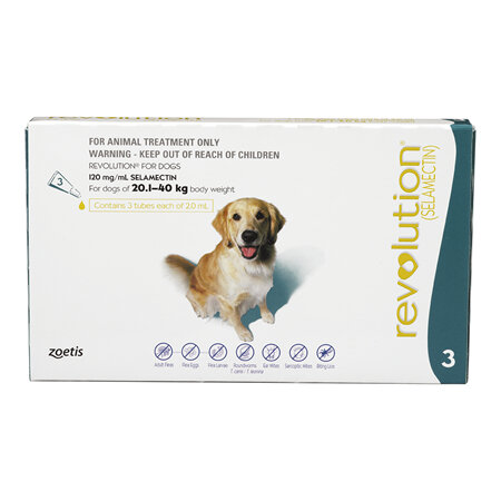 Revolution® for Dogs 20.1kg - 40kg - 3 pack