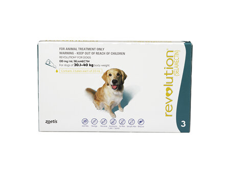 Revolution® for Dogs 20.1kg - 40kg - 3 pack