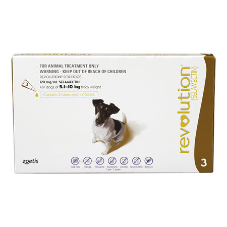 Revolution® for Dogs 5.1kg - 10kg - 3 pack