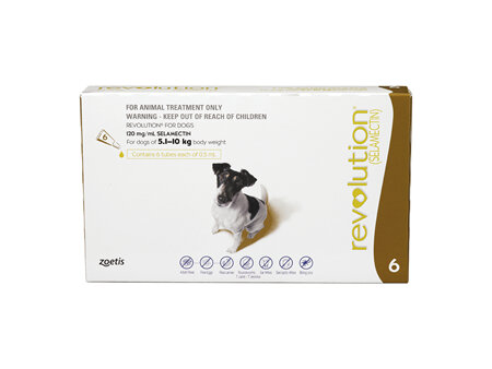 Revolution® for Dogs 5.1kg - 10kg - 6 pack