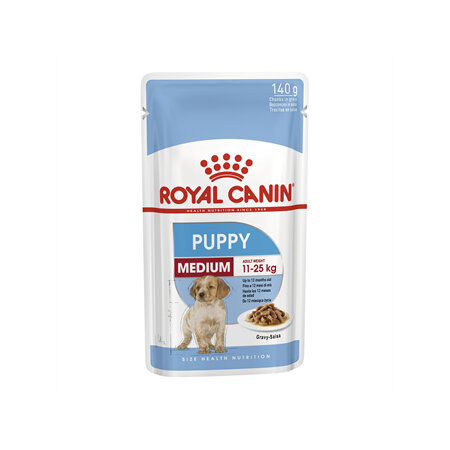 ROYAL CANIN® Medium Puppy Wet Dog Food Pouches 10 x 140g