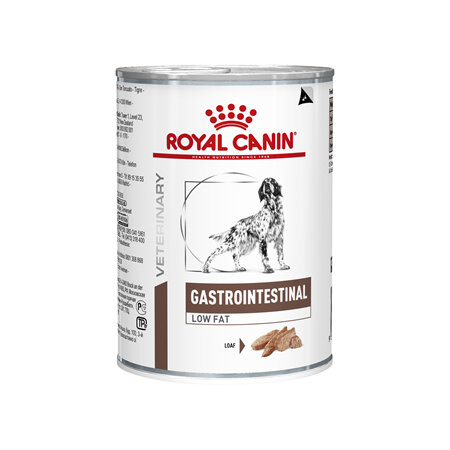 ROYAL CANIN® VETERINARY DIET Gastrointestinal Low Fat Adult Wet Dog Food Cans 12 x 410g