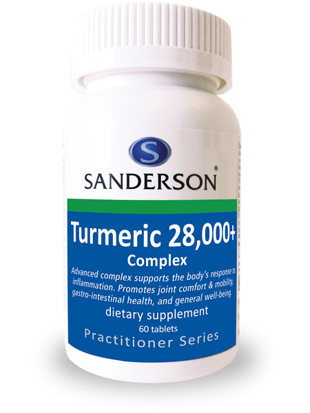 Sanderson Turmeric 28,000+ Complex - 60 Tabs